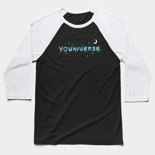 Youniverse Baseball T-Shirt by mohja